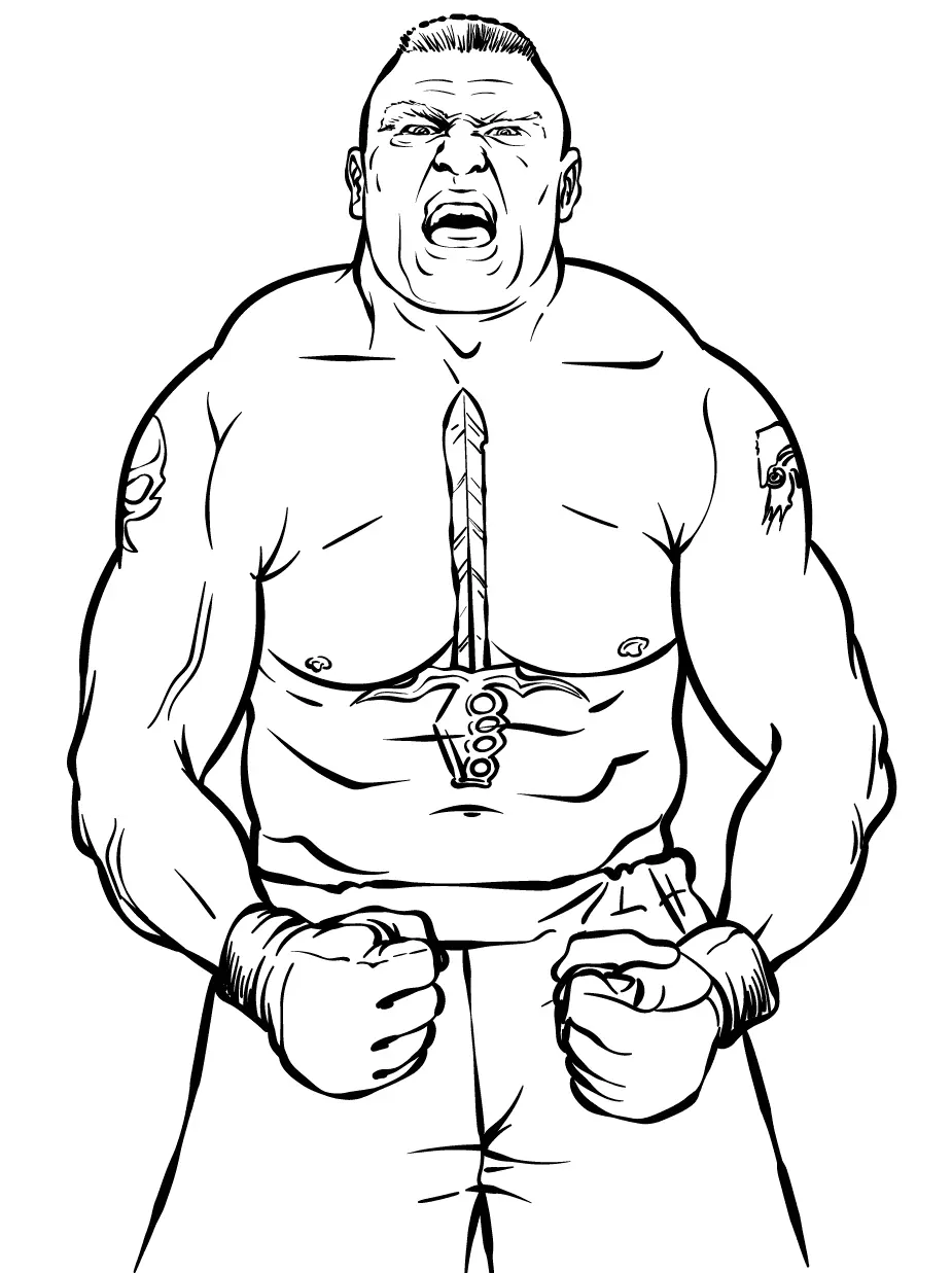 WWE Ausmalbilder 4