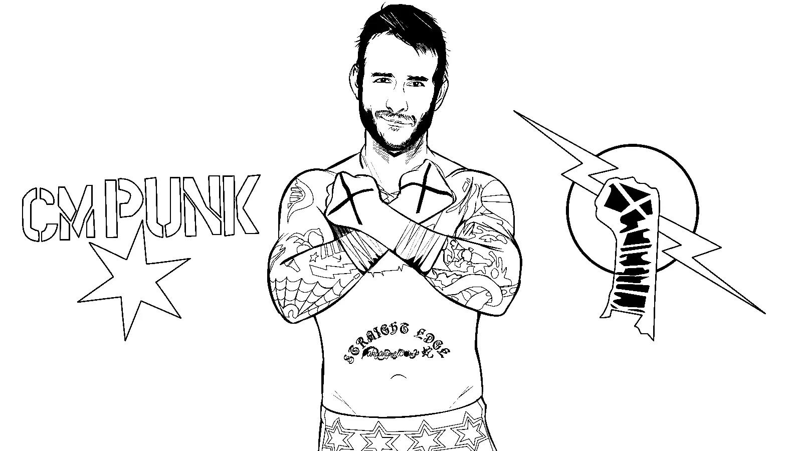 WWE Coloring Pages 58