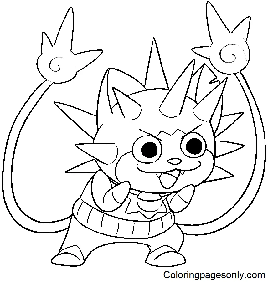 Yo Kai Watch Coloring Pages 15