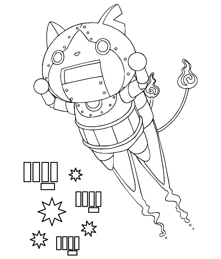 Yo Kai Watch Coloring Pages 16