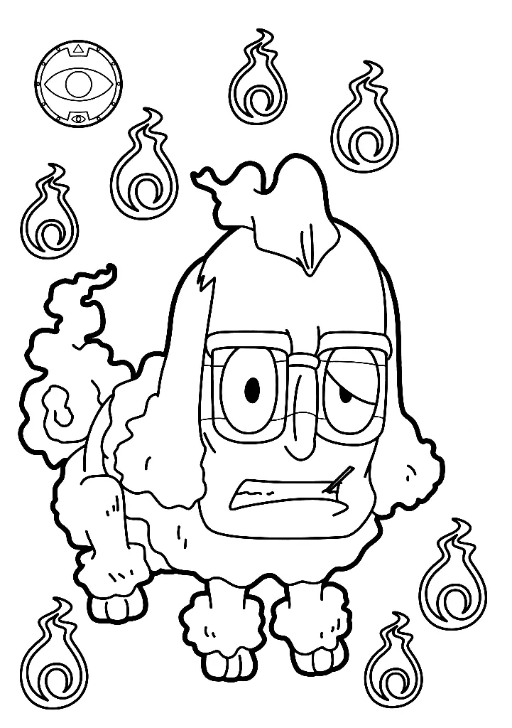Yo Kai Watch Coloring Pages 28