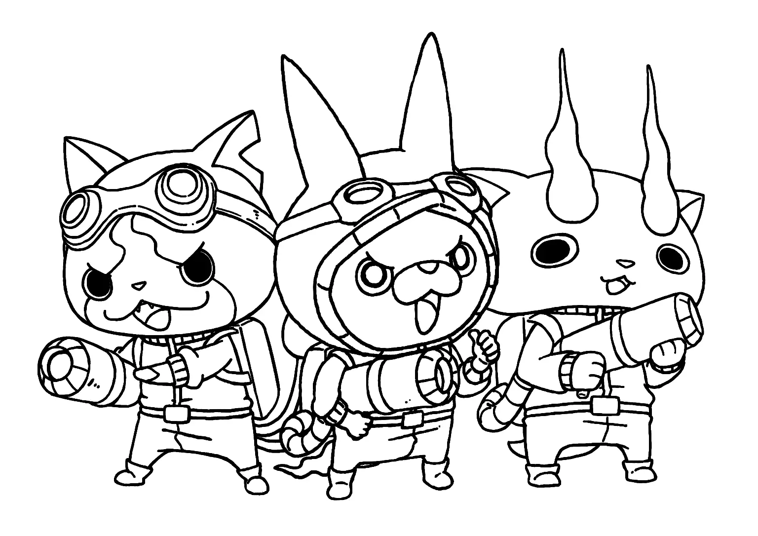 Yo Kai Watch Coloring Pages 3