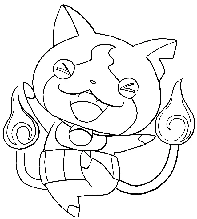 Yo Kai Watch Coloring Pages 44
