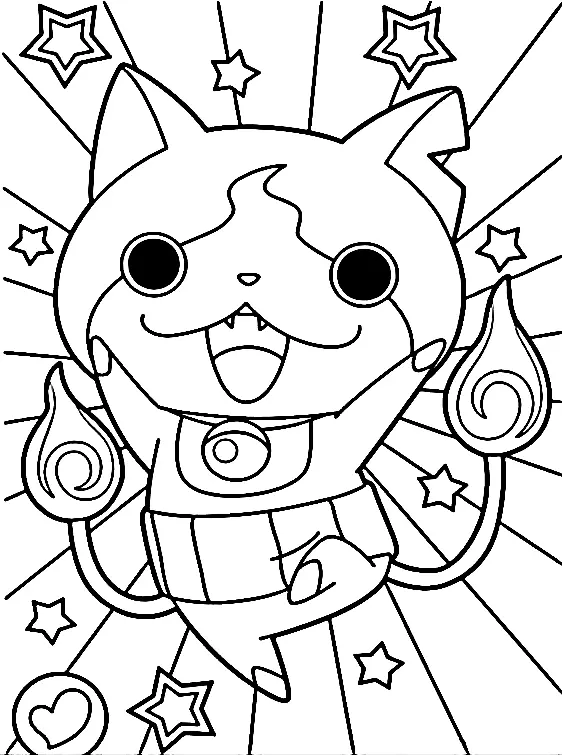 Yo Kai Watch Coloring Pages 62
