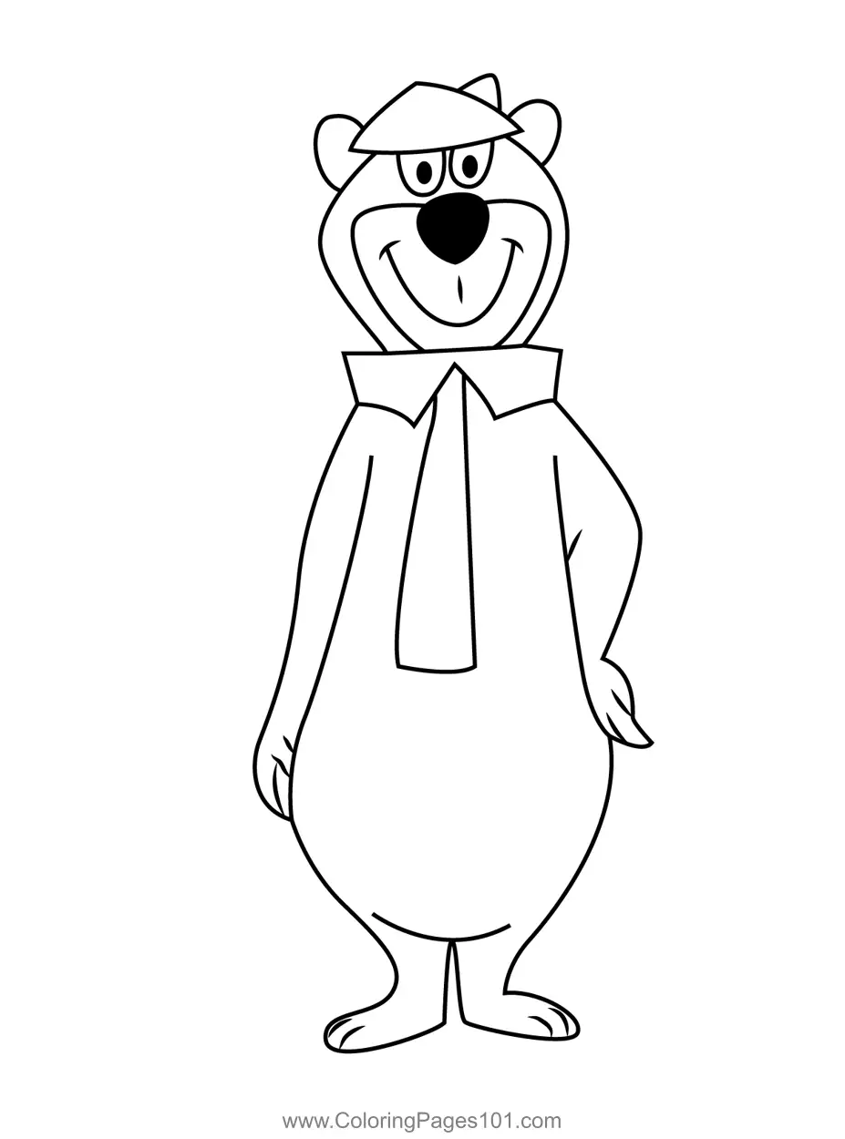 Yogi Bear para Colorear