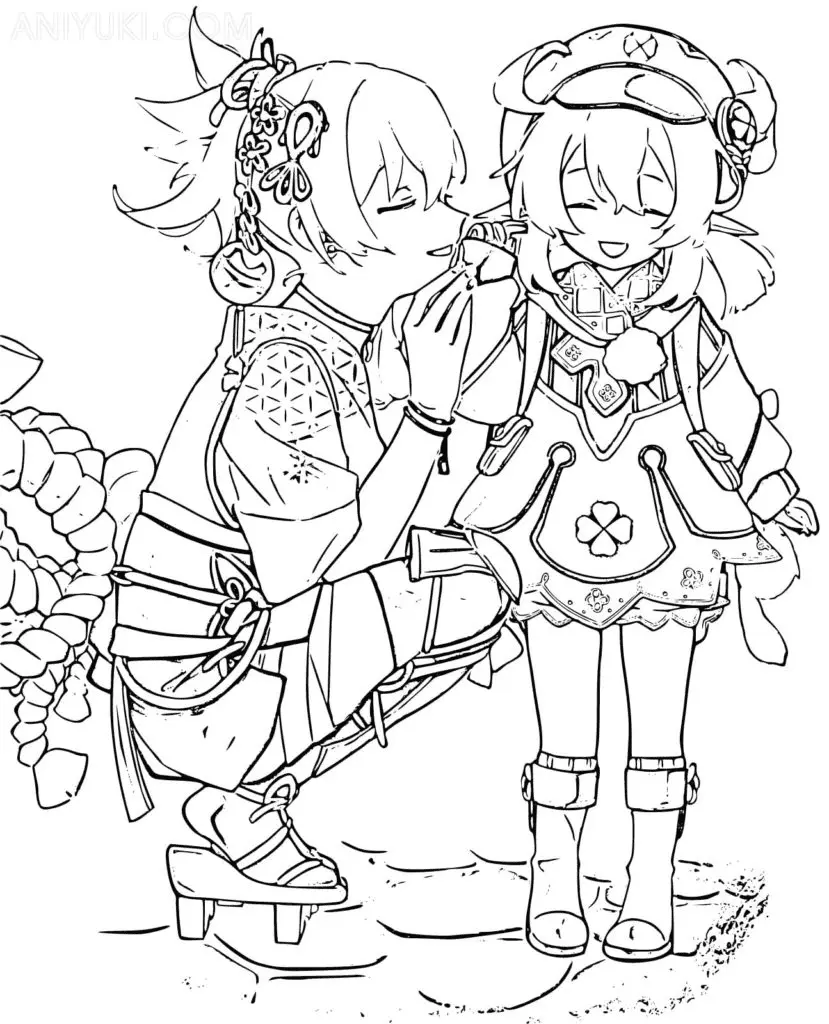 Yoimiya Coloring Pages 13