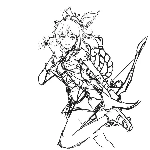 Yoimiya Coloring Pages 26