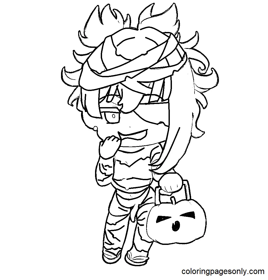 Yoimiya Para Colorear 27