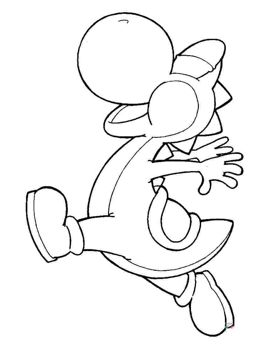 Yoshi Para Colorear