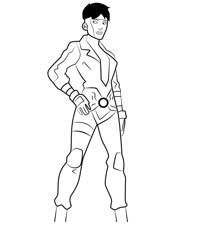 Young Justice Coloring Pages 12