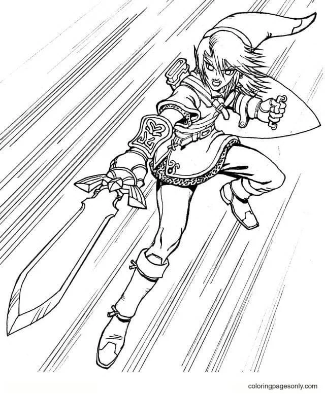 Desenhos de Zelda Para Colorir 5