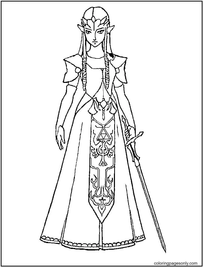 Zelda Coloring Pages 51