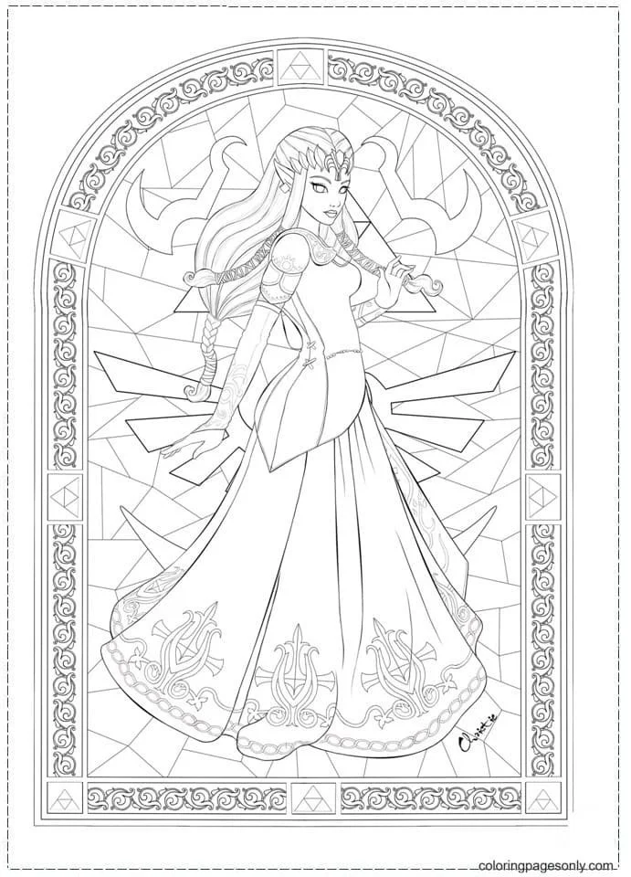 Zelda Coloring Pages 6