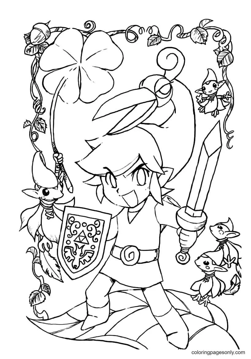 Zelda Coloring Pages 9