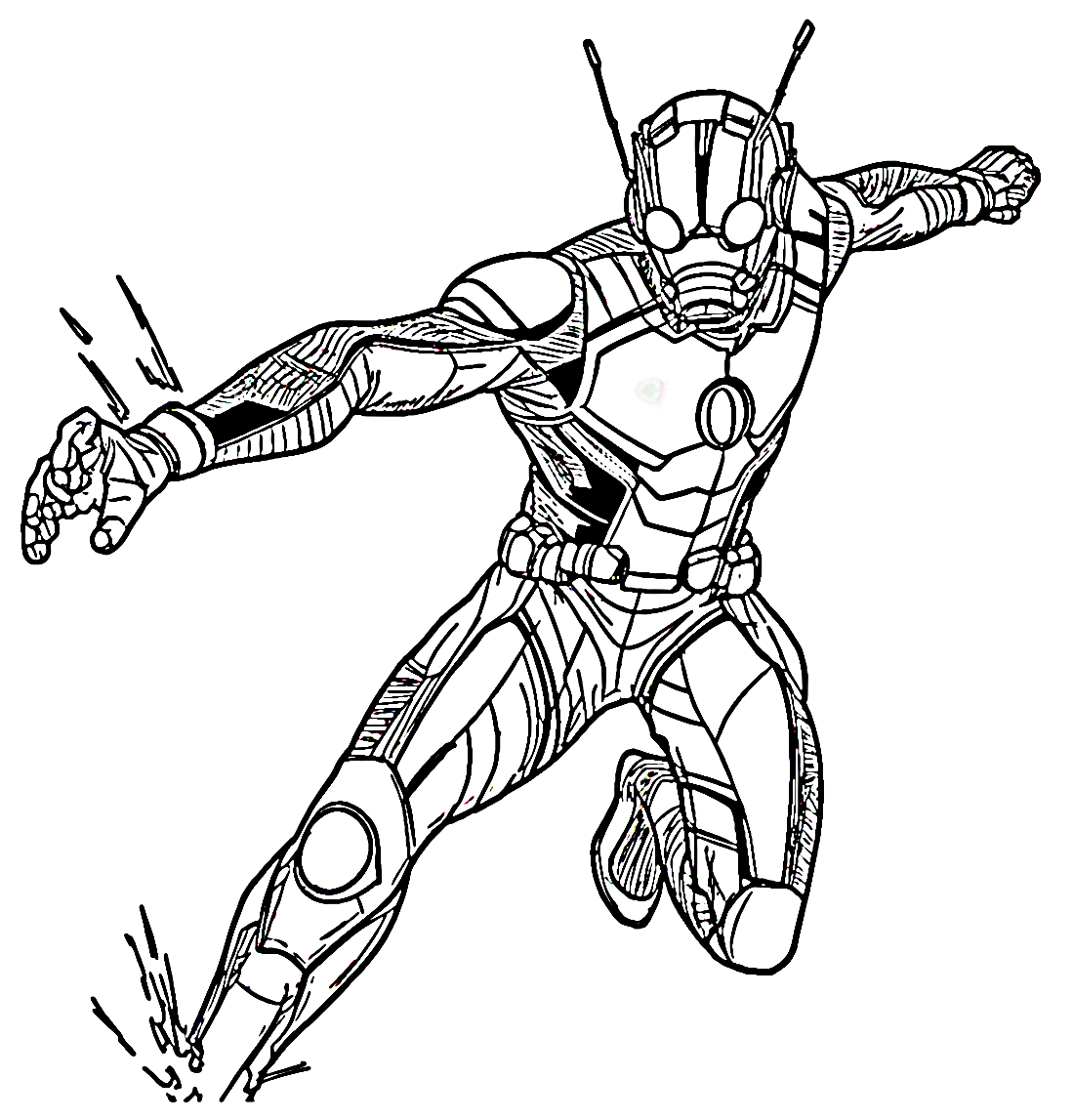 AntMan and the Wasp Quantumania Coloring Pages Printable for Free
