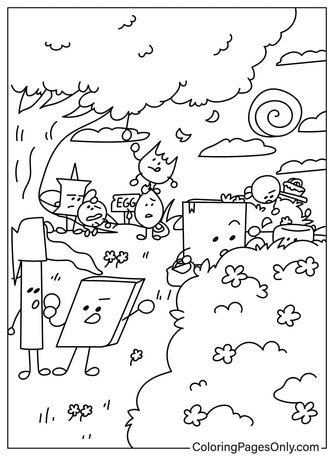 BFDI Coloring Pages Printable for Free Download