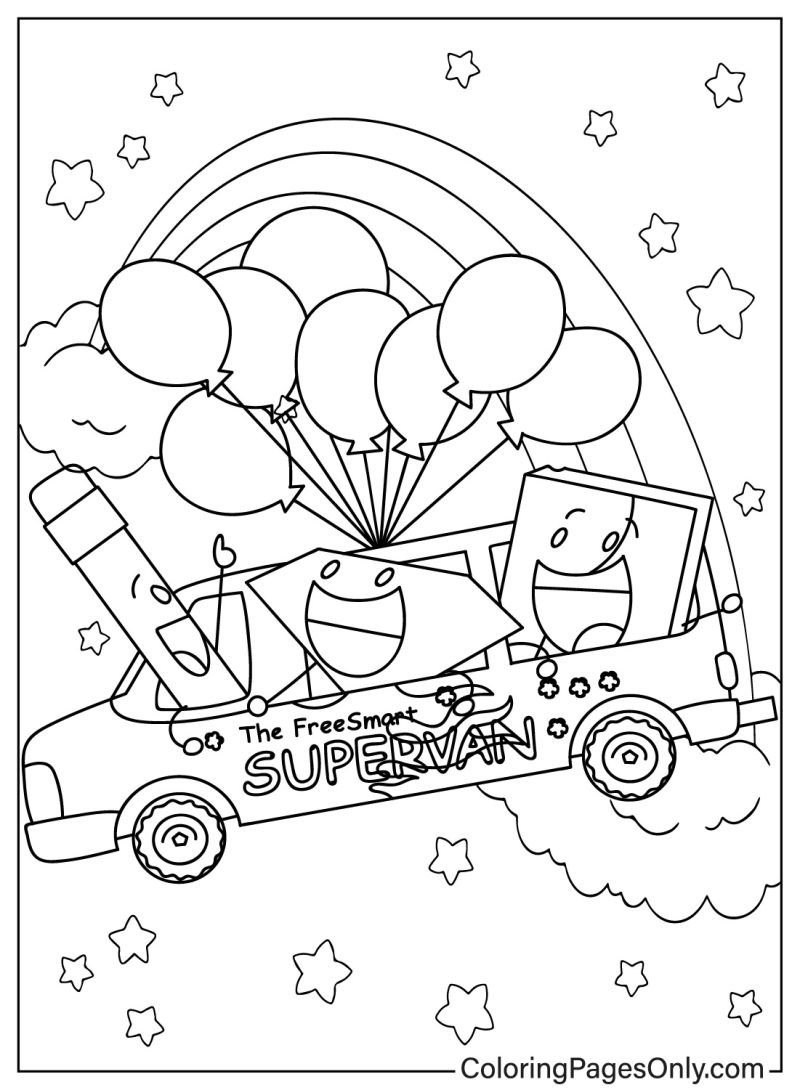 BFDI Coloring Pages Printable for Free Download