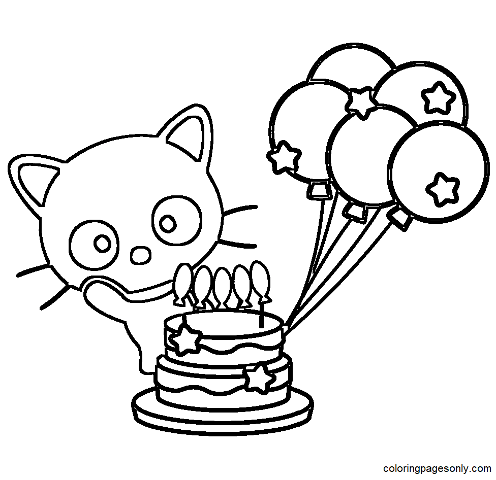 Chococat Coloring Pages Printable for Free Download