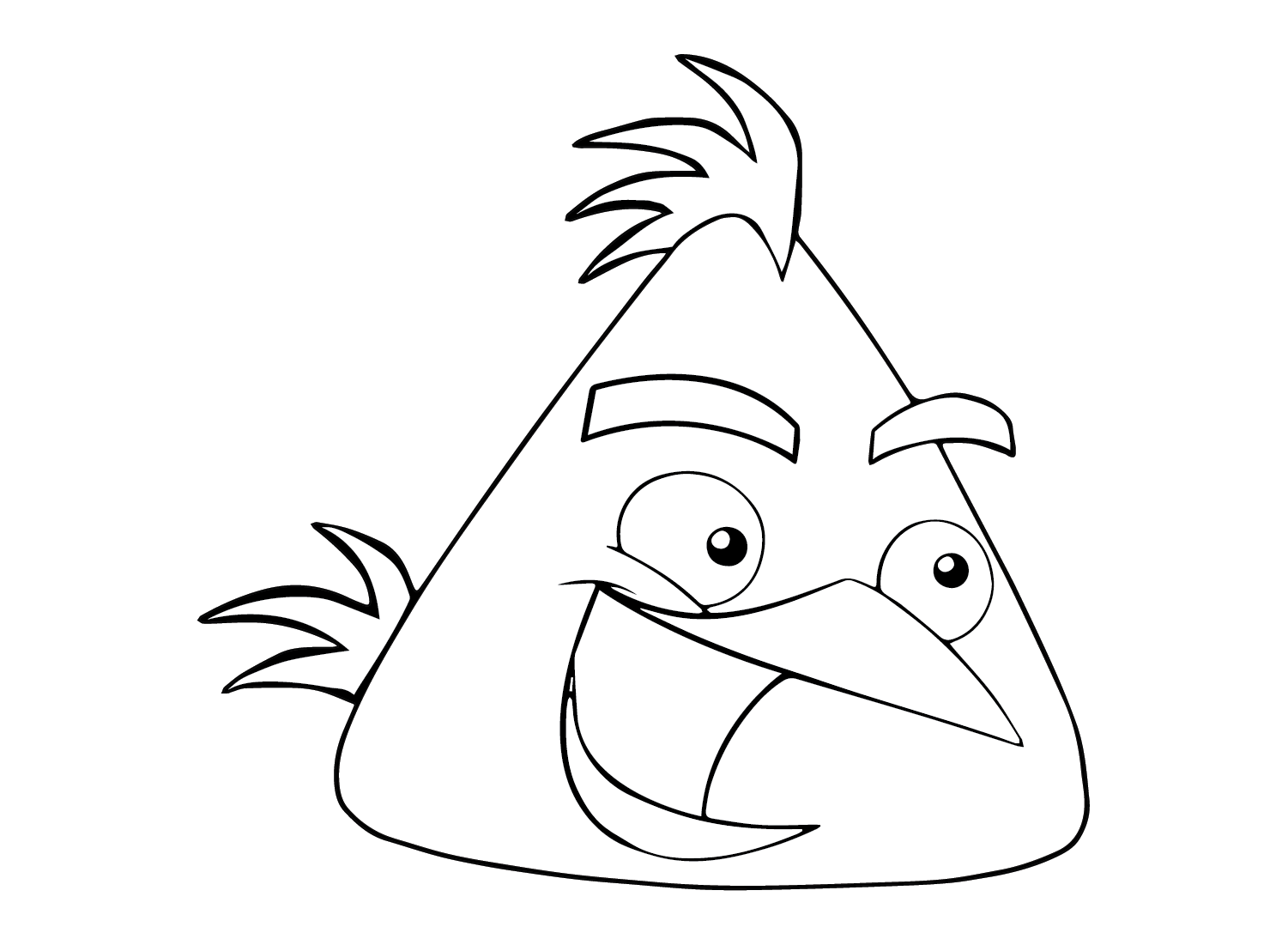 Chuck (Angry Bird) Coloring Pages Printable for Free Download