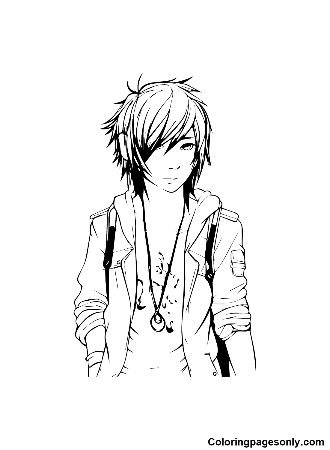 Emo Coloring Pages Printable for Free Download