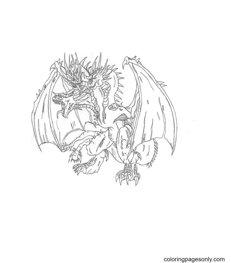 King Ghidorah Coloring Pages Printable for Free Download