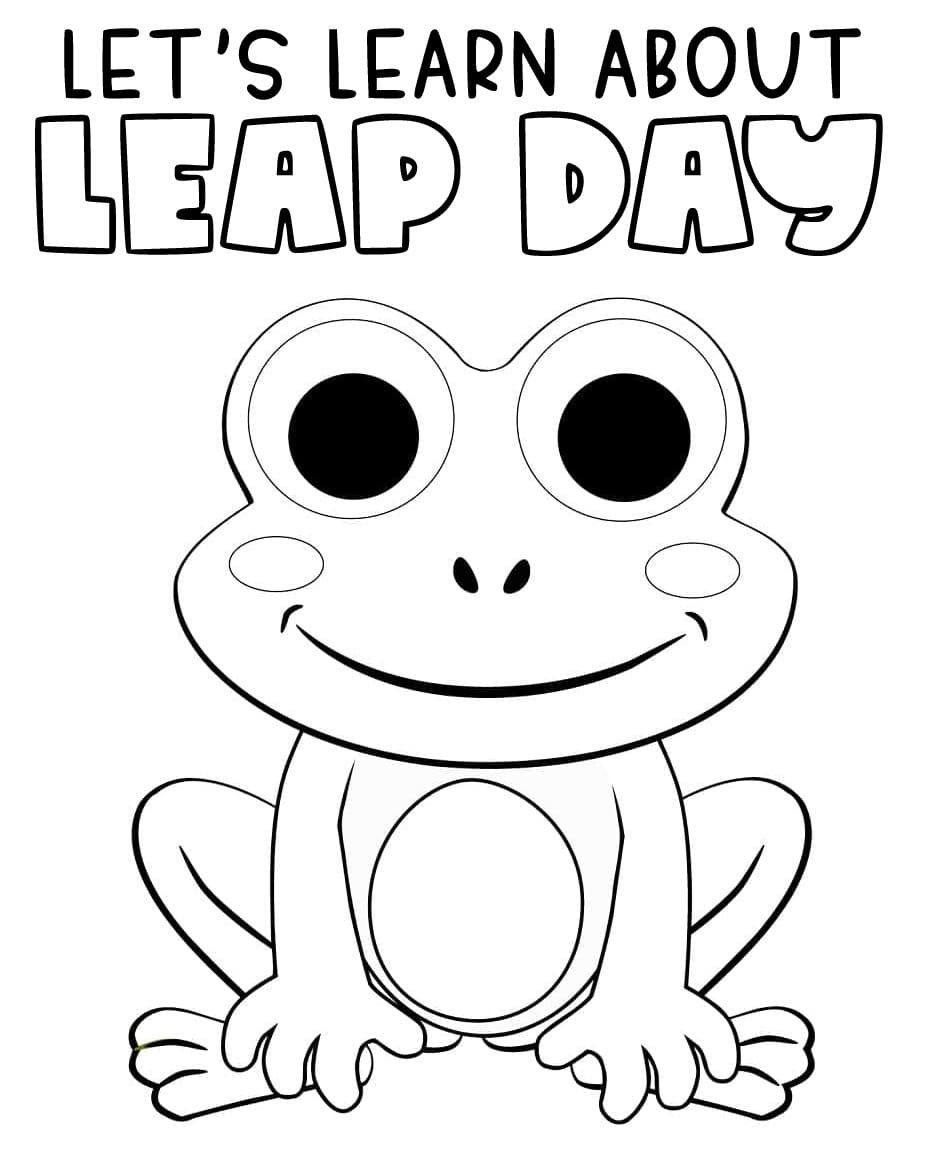 Leap Year Coloring Pages Printable for Free Download