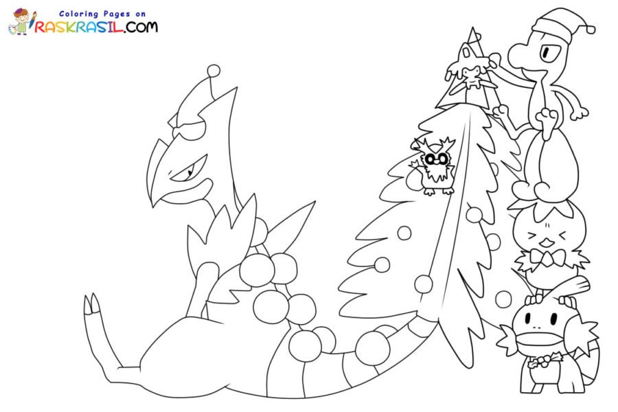 10 Festive Pokémon Xmas Coloring Pages to Download