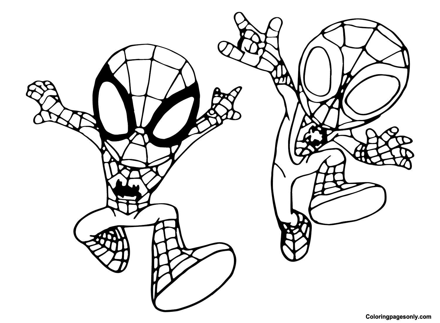Spidey Coloring Pages Printable for Free Download