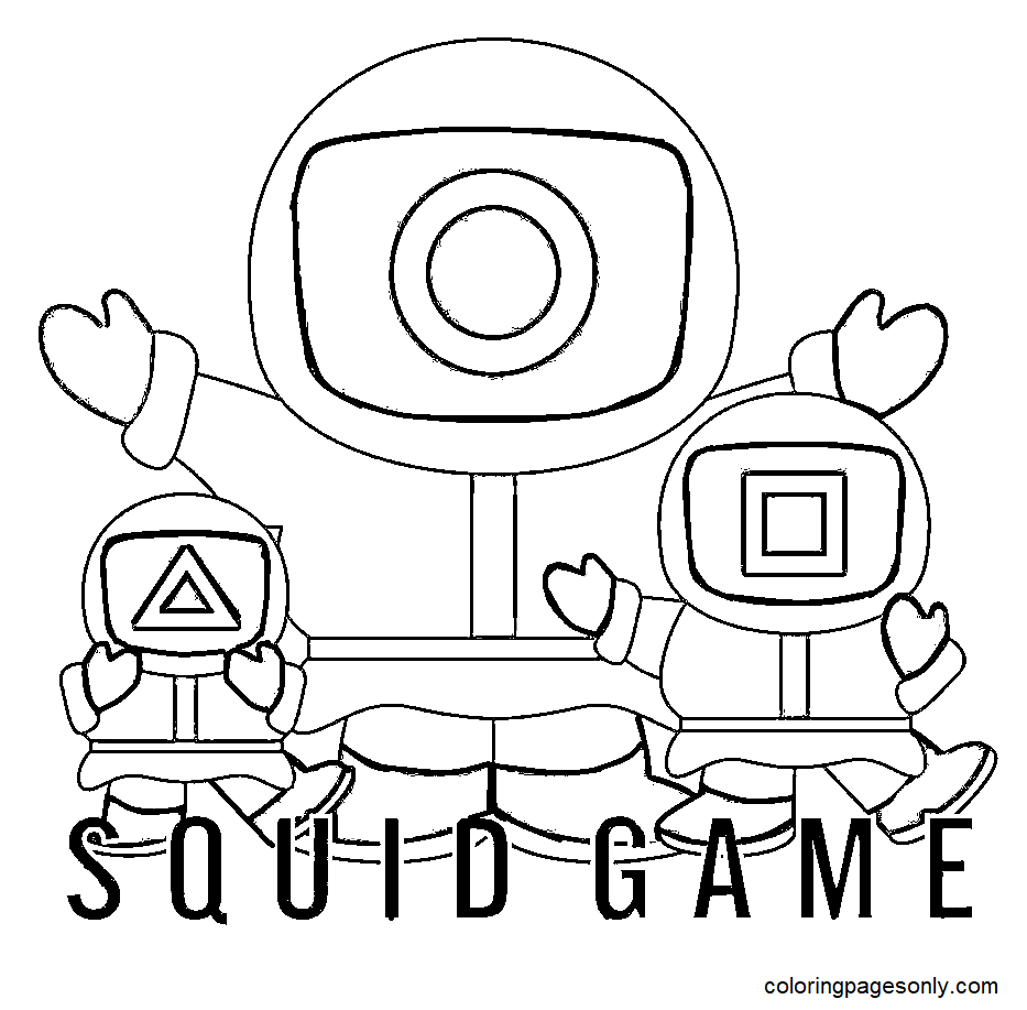 Squid Game Coloring Pages Printable for Free Download