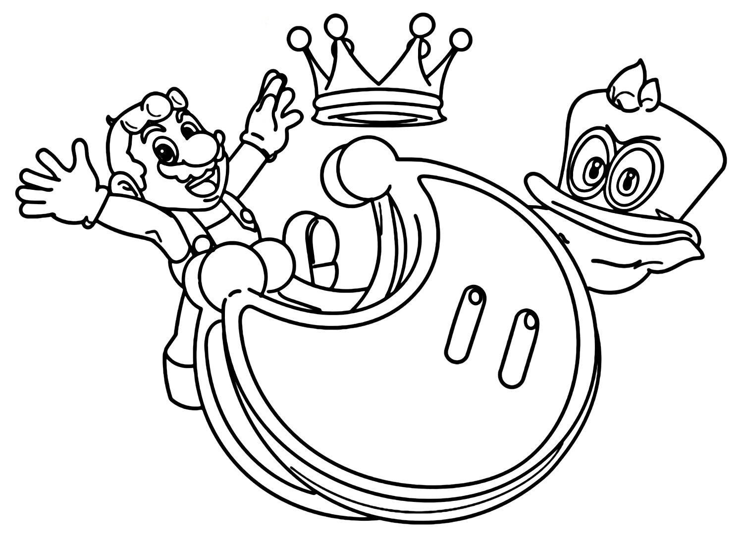 Super Mario Odyssey Coloring Pages Printable for Free Download