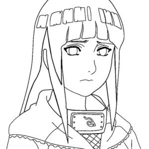 Hyuga Hinata para colorir - páginas para colorir gratuitas para