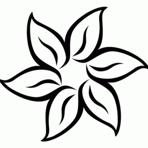Simple Flower Coloring Pages