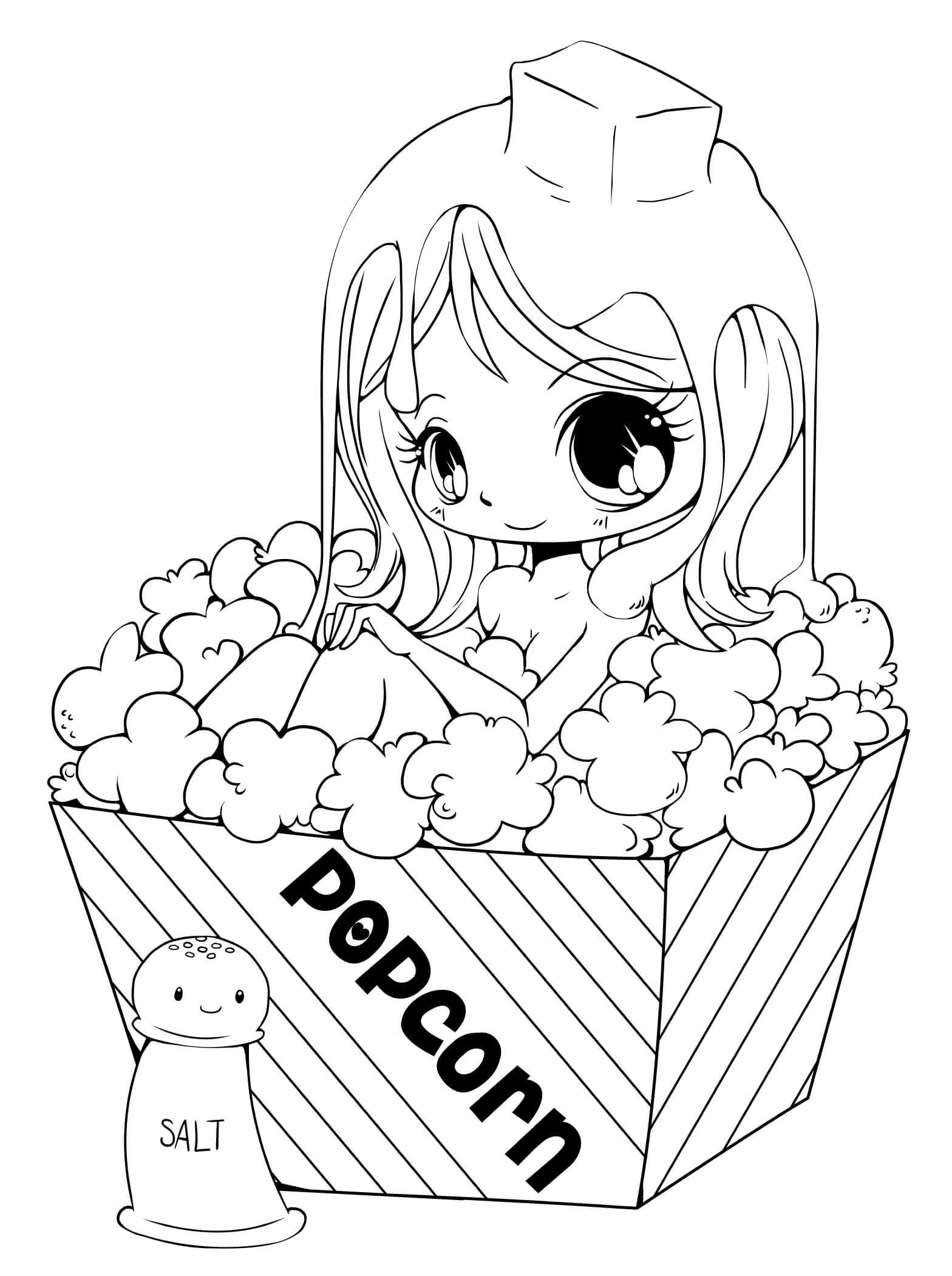 Cute Anime Chibi Elsa Coloring Pages  Get Coloring Pages