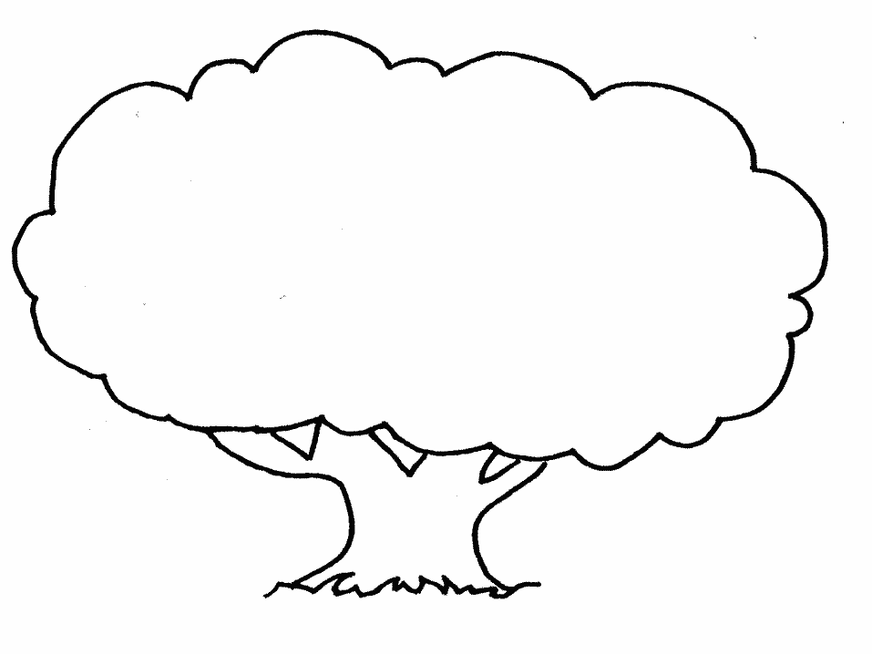 drawings of flowers  Cartoon trees, Tree drawing, Tree coloring page