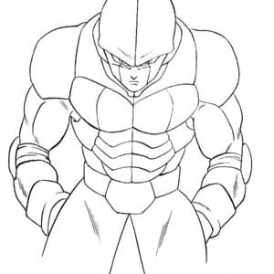 dragon ball z universe coloring pages