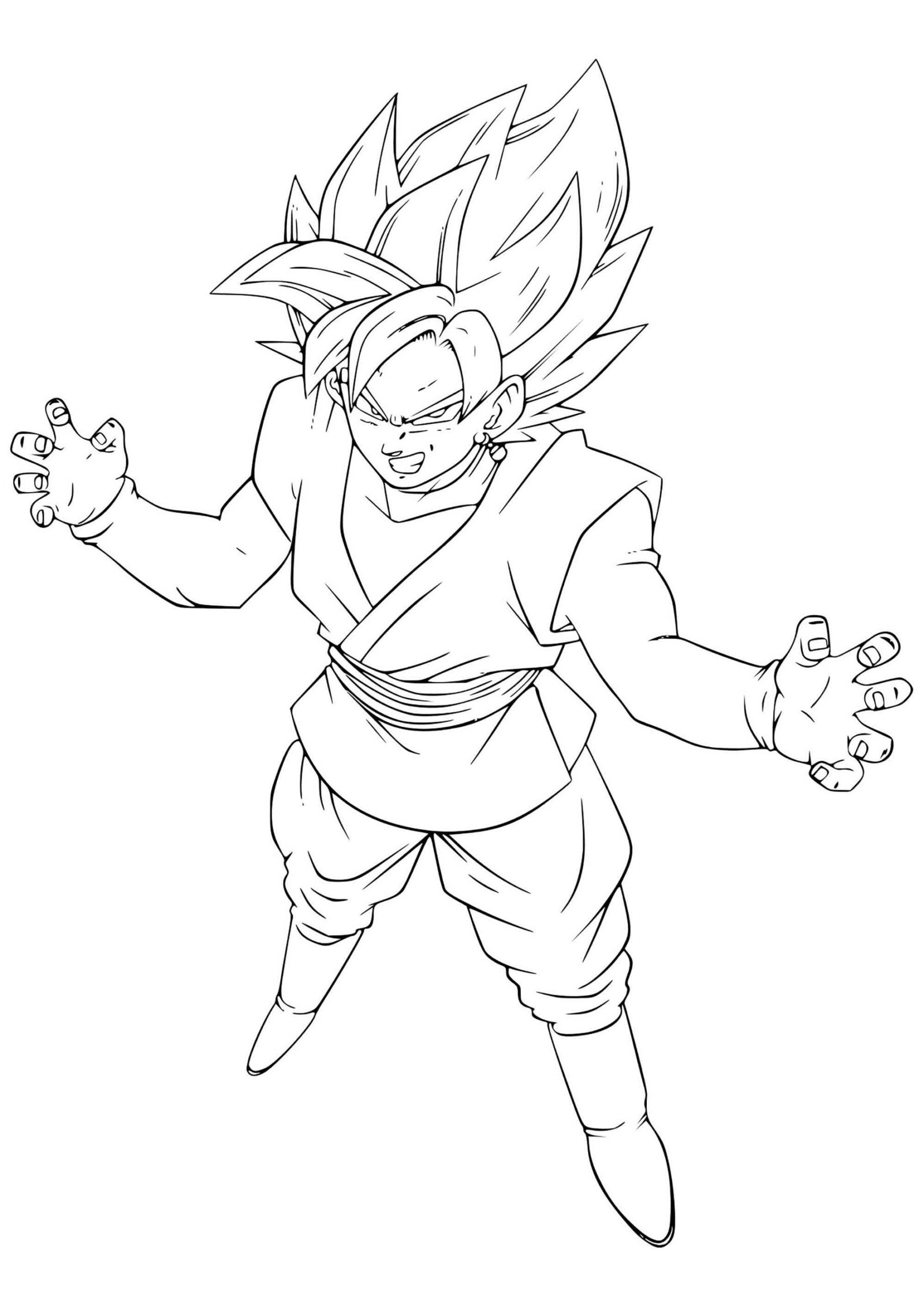 Desenhos de Goten Goku Dragon Ball para colorir Super Saiyan, goku