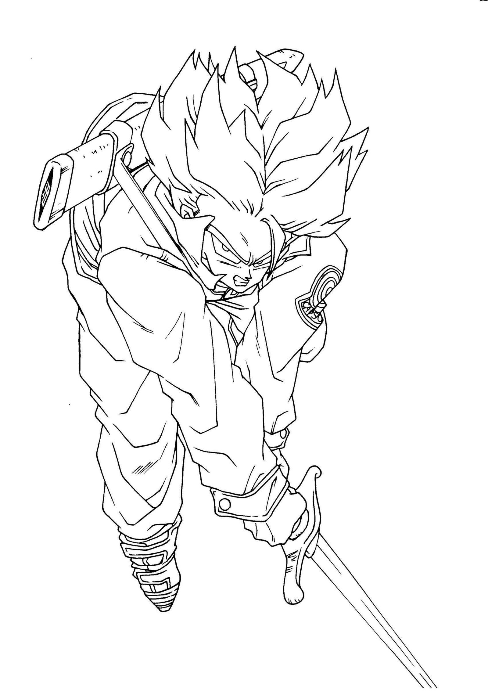 Desenhos para colorir do Pequeno Goku em Dragon Ball Z - Desenhos para  colorir gratuitos para imprimir