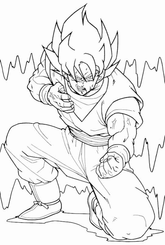 Desenhos do Dragon Ball Z para Imprimir e Colorir