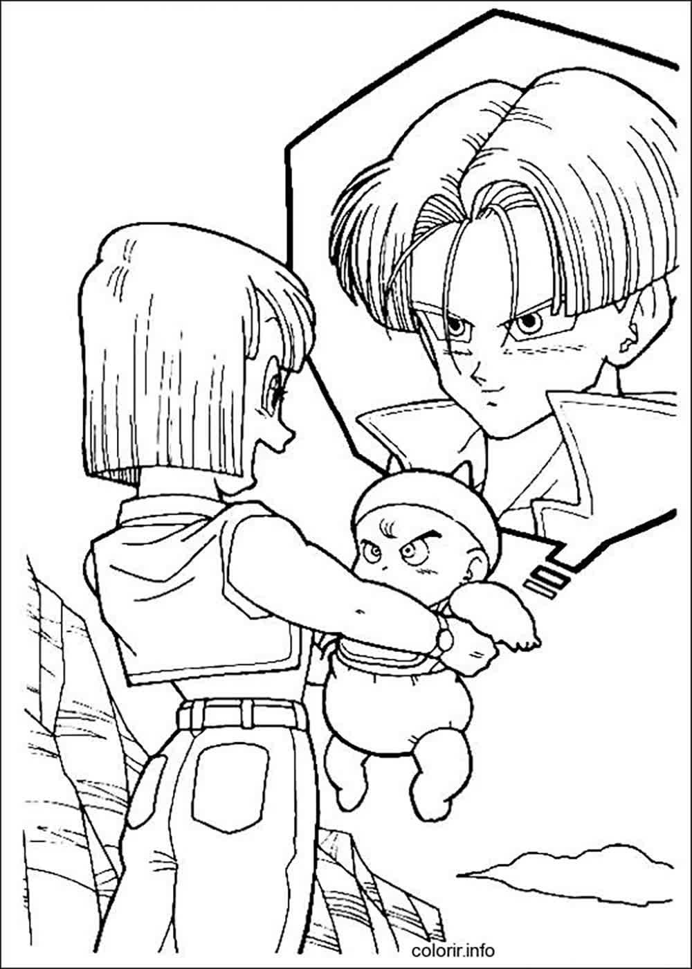 Desenhos de Dragon Ball Z para Colorir