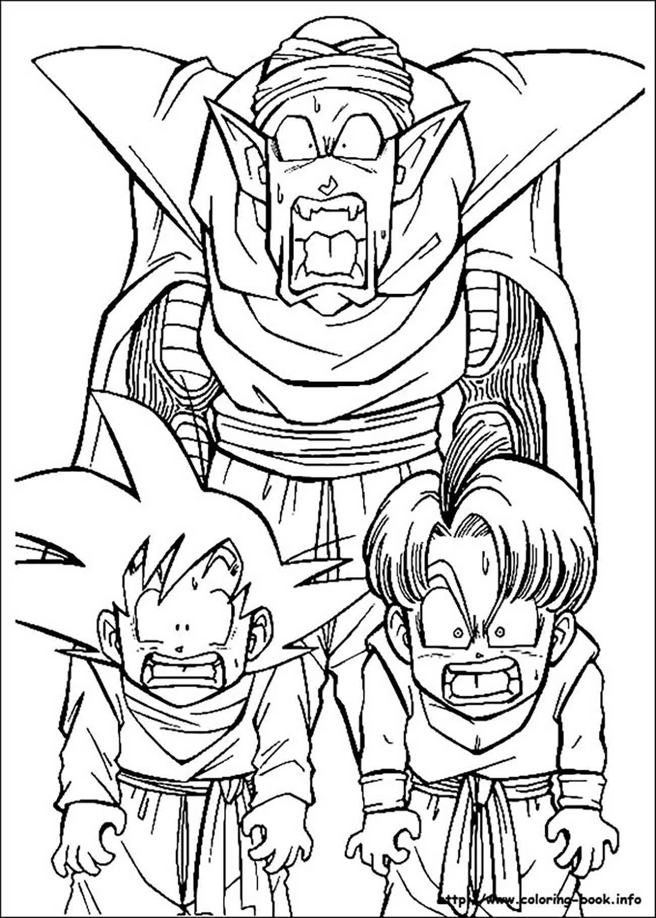 Desenhos Para Pintar e Colorir Dragon Ball Z - Imprimir Desenho 039