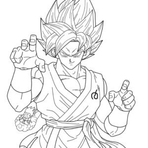 Dragon Ball Z Coloring Page  Cartoon coloring pages, Dragon coloring page,  Super coloring pages