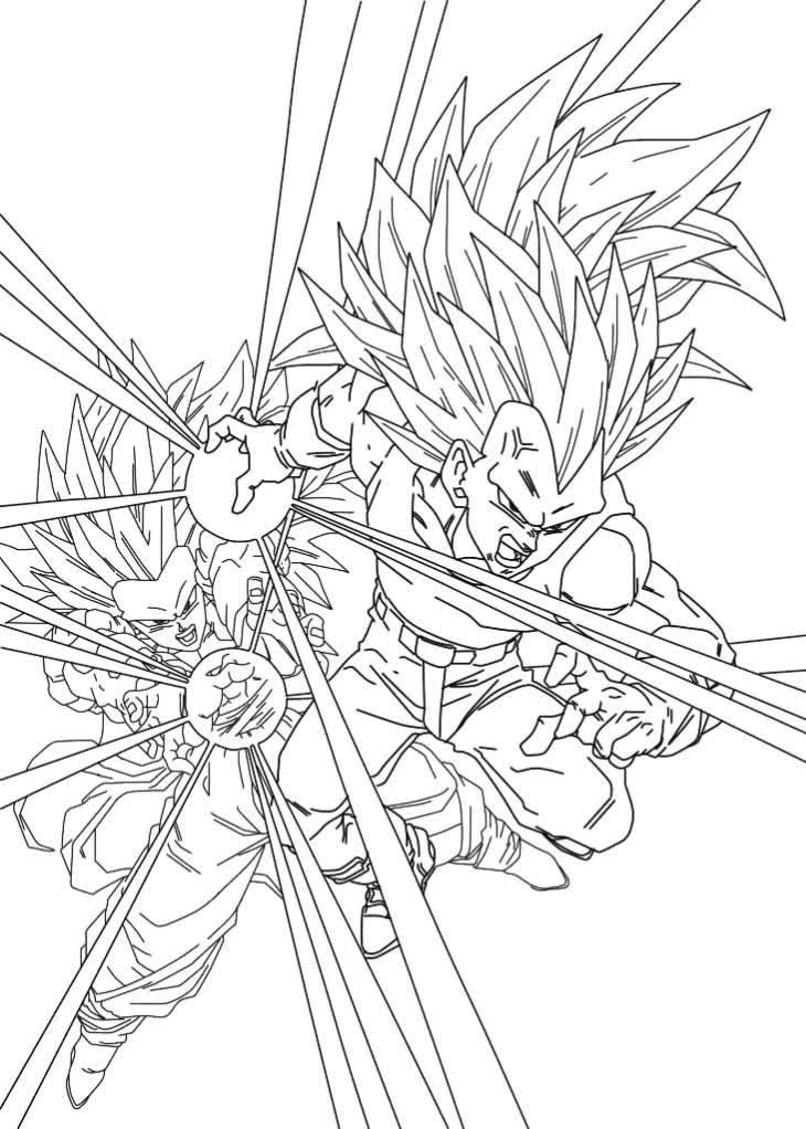 Desenho do Goku Super Saiyan 3 – Desenhos para Colorir