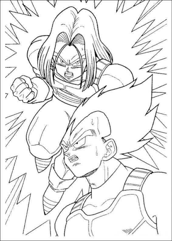 Desenhos Para Pintar e Colorir Dragon Ball Z - Imprimir Desenho 039