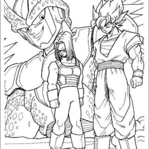 Dibujos para colorear gratis de dragon-ball-z para imprimir