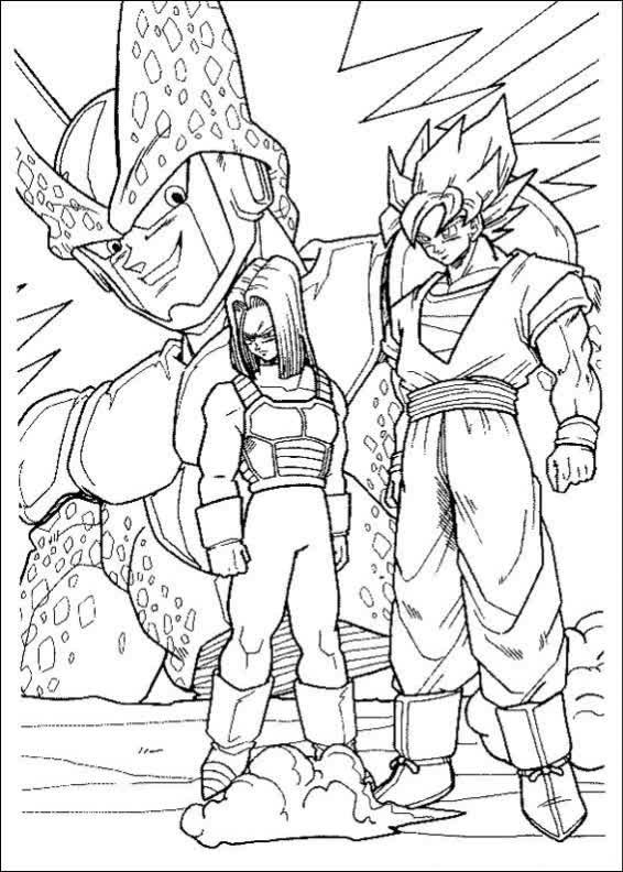 Seja um herói com Dragon Ball Z para Colorir! e Imprimir - Pintar Grátis  Online