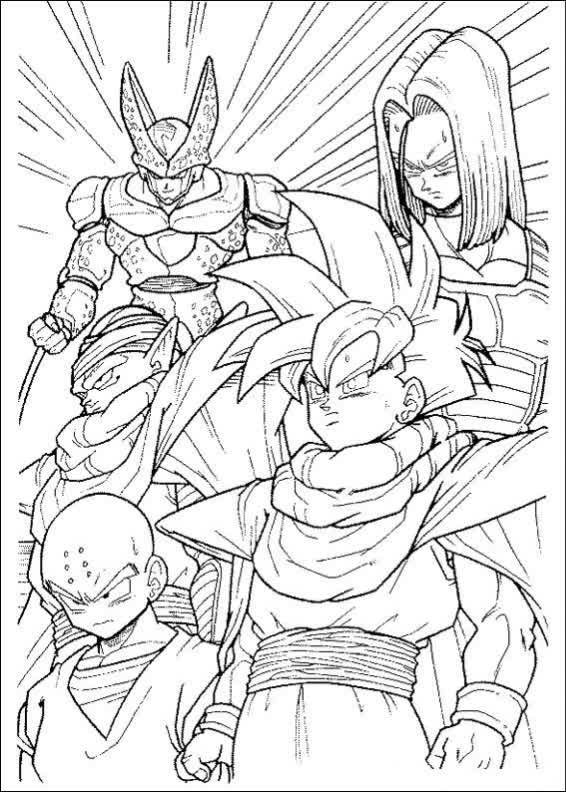 Desenhos de Dragon Ball Z para colorir, pintar, imprimir DRAGON-BALL-Z