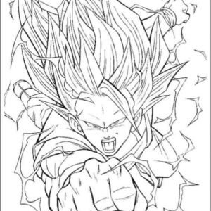 Dragon Ball Z Goku Coloring Pages 