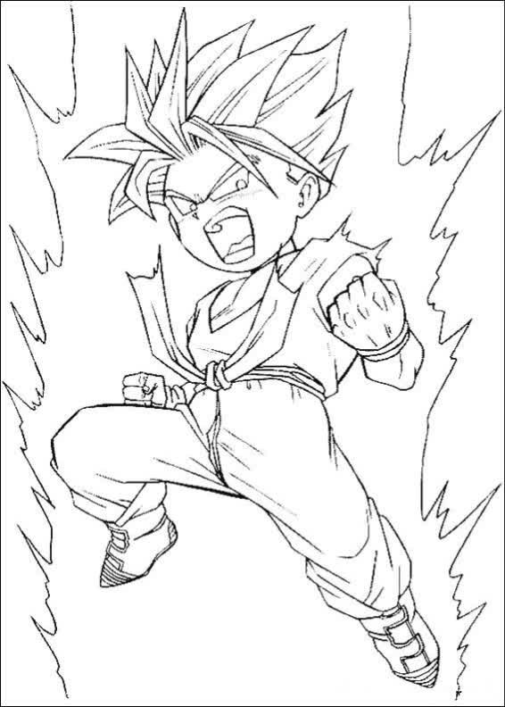 50 Desenhos do Goku para Colorir (Anime Dragon Ball Z)