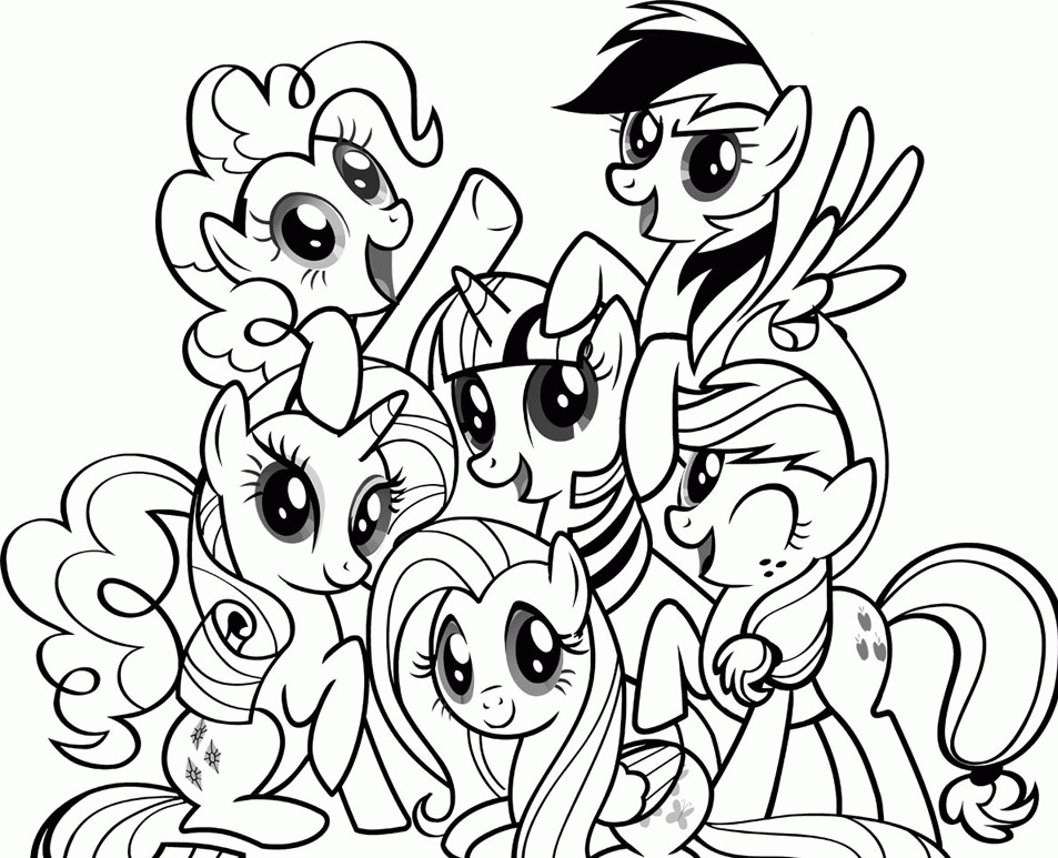 My Little Ponies Coloring Pages Printable - Get Coloring Pages