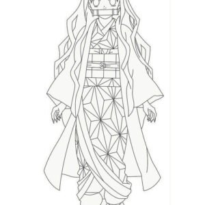 Nezuko Kamado Para Colorir - Imprimir gratuitamente